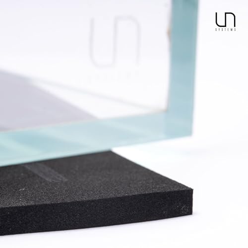 UNS Leveling Mat - 36x22cm | 14.17x8.66in, 5mm - Non-Slip Dense Foam Freshwater Saltwater Aquarium Mat for Planted Tanks, Marine Coral Reef, Turtle Reptile Enclosure, Betta Fish Shrimp Tank - Black - size: 36x22cm | 14.17x8.66"