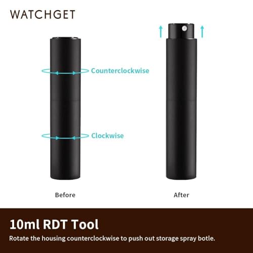watchget Coffee Bean Dosing Cup & RDT Spray Bottle Kit, Black | 10ml Static Reducing Sprayer; Ceramic Single Dose Tray for Coffee & Tea;Espresso Brewing Accessory for Home & Espresso Bars - color: Black