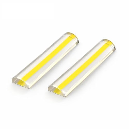 2Pack Acrylic Reading Line Magnifier, 6" Half-Round Bar | Crystal Clear, Lightweight, Distortion-Free, For Books, Documents & Newspapers, Ideal for Seniors