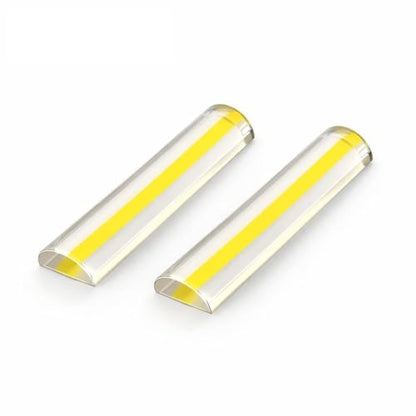 2Pack Acrylic Reading Line Magnifier, 6" Half-Round Bar | Crystal Clear, Lightweight, Distortion-Free, For Books, Documents & Newspapers, Ideal for Seniors