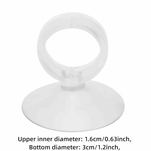 20 Pcs Silicone Aquarium Suction Cups Leak-Proof Glass Surface Mount Sucker Holder for Air Pump Tubes, Fish Tank Tube Clip for 4mm/6mm Pipes(16mm) - size: 16mm