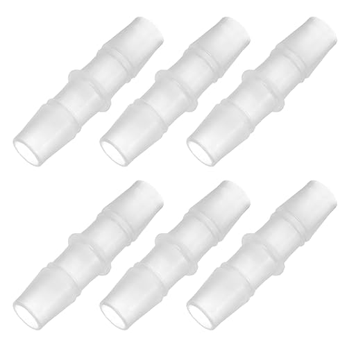 PATIKIL 1/3" - 2/5" 6 Pcs Plastic Hose Barb Fittings, Reducer Tube Fittings Pipe Adapter Union Splicer Joint Kit for Air Gas Water System Liquid Fuel Line Aquarium Tube Pump - size: 1/3"-2/5",(0.51"x1.83")