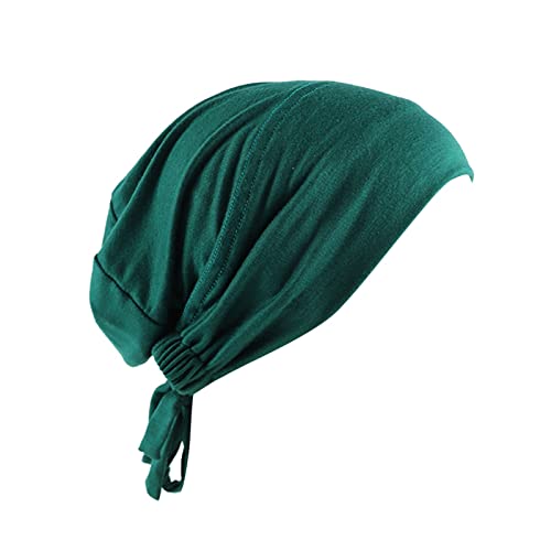Jersey Hijab Muslim Elastic Band Ethnic Lace up Small Cap Tube Turban Soft Breathable Stretchy for Women - color: 06#_h