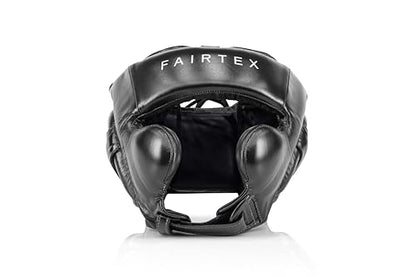 Fairtex HG18 Pro Boxing Headguard – Hybrid Competition & Training Headgear with Enhanced Vision and Full-Protection Padding | Genuine Leather, Handmade in Thailand