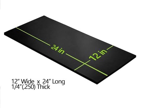 NABOWAN Solid Rubber Sheets,Strips,Rolls 1/4" (.250") Thick x 12" Wide x 24" Long Neoprene Rubber, Perfect for DIY Gasket Material, Sealing, Liner, Shield, Padding, Mat - size: 12" Wide x 24" Long, style: 1/4" (.250") Thick