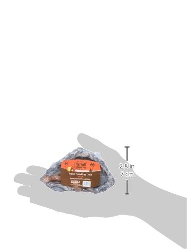 Fluker's Rock Bowl, Food & Water Dish for Hermit Crabs, Small 4" (Pack of 6) - size: Small (Pack of 6)