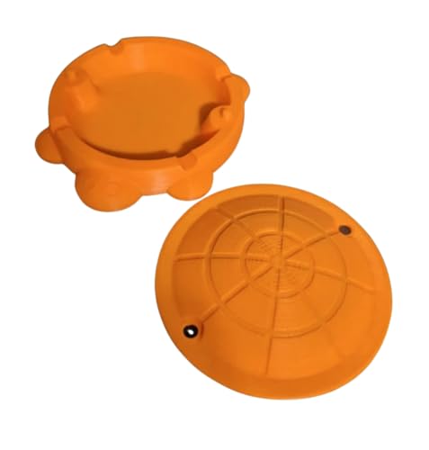 Cute Sandbox Turtle Ashtray with removable lid | Desk Bin Organizer | Animal Ashtray | Fish tank accessories | Feed Hamsters and Gerbils (Red, 5 Inch) - color: Red, size: 5 Inch