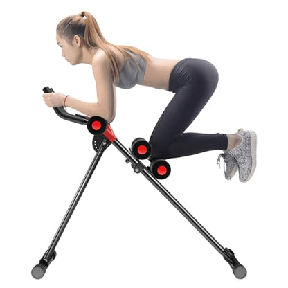 Ab Workout Equipment,Health & Fitness Foldable Hyperextension Roman Chair Full Body Workout for Home Gym, Strength Training Exercise Equipment for Body Shaping, Foldable Waist Trainer Suitable for Beginner