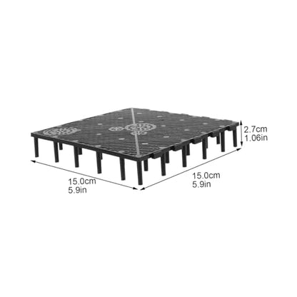 20Pcs PVC Bottom Plate for Fish Tank Black Clapboard Aquarium Divider with Excellent Water Permeability and Easy Installation