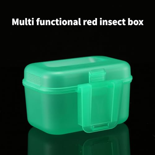 Portable Live Bait Box, Breathable Fishing Lure Case with Belt Clip, Lightweight Worm Container for Anglers Fishing Trips