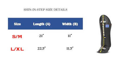 FF MMA Shin in Step Guards Padded Muay Thai Leg Protection for Kickboxing Training Sparring Leg Guards Adjustable Boxing Shininstep x2 - color: Black, size: Large/XL
