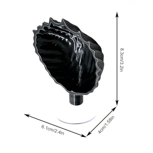 Betta Fish Hammock | Betta Fish Shell Bed, Floating Shell Shaped Suction Cup Pad, for Shrimp Snails Frogs Goldfishes Guppy Koi Reptile Pet Tank Aquariums Area Home - color: Black