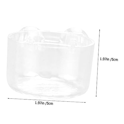 Abaodam Fish Feeder Bowl for Aquarium Feeding Holder with Cup Design for and Fish Easy to Use Feeding Container for Aquatic Pets