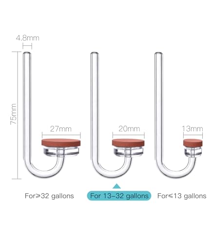 CO2 Diffuser for Aquarium Plant Mini CO2 Atomizer, U-Shaped-M - color: U-Shaped, M