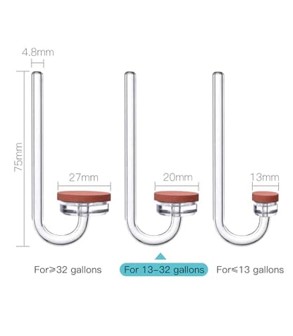CO2 Diffuser for Aquarium Plant Mini CO2 Atomizer, U-Shaped-M - color: U-Shaped, M