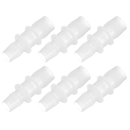 PATIKIL 1/2" to 3/5" 6 Pcs Plastic Hose Barb Fittings, Reducer Tube Fittings Pipe Adapter Union Splicer Joint Kit for Air Gas Water System Liquid Fuel Line Aquarium Tube Pump - size: 1/2"-3/5",(0.77"x1.96")