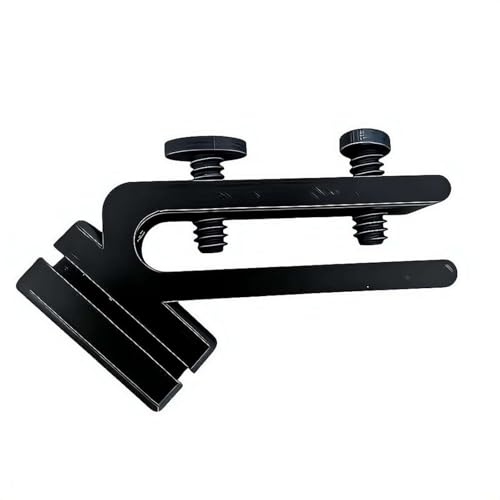 Hose Holder for Bucket Edge – Double Screw Hose Clamp with Anti-Slip Grip, Tool-Free Water Hanger for Fish Tank Water Change, Garden Watering, Outdoor Cleaning – Hands-Free No Spill (Black) - color: Black