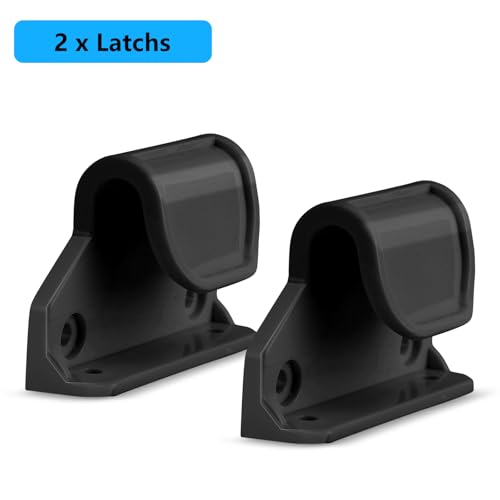 Retractable or Extensions Baby Gate Replacement Parts, 55" W x 33" H,Black | Replacement Parts for Retractable Baby Gates Measuring 55" W x 33" H. Including 2 x Latches + 2 x Brackets + 1 Set of Screws
