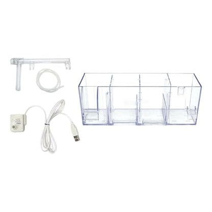 Baoblaze Fish Tank Filter Box,Aquarium Hang on Filter,Circulation Water Cleaning, Fish Tank Accessories Sturdy Silent Water Purifier, B
