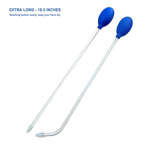 Coral Feeder with Extra-Long 18.5" Tube – Durable Leak-Proof Bulb, Easy-Clean Aquarium Pipette for Target Feeding Corals and Fish