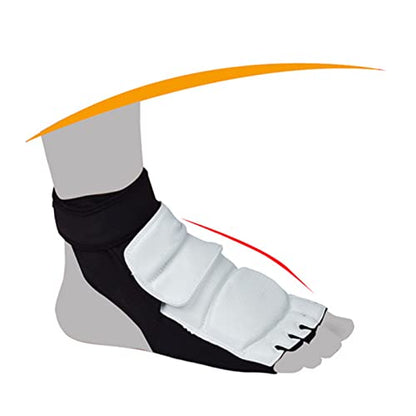 Taekwondo Karate Sparring Gear Foot Protector 1 Pair Karate Boxing Sparring Foot Guard Martial Arts Protective Feet Gear for Training - size: L 36-37