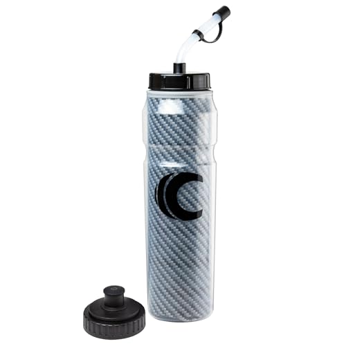 Cannon Sports 28oz Insulated Squeeze Water Bottle with Straw, Leak Proof Lids, 2 lids (Straw and Squeeze), Double Wall Insulation, Wide Mouth, BPA-Free (Black) - color: Black