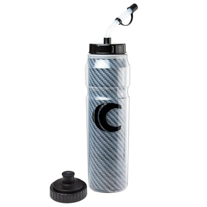 Cannon Sports 28oz Insulated Squeeze Water Bottle with Straw, Leak Proof Lids, 2 lids (Straw and Squeeze), Double Wall Insulation, Wide Mouth, BPA-Free (Black) - color: Black