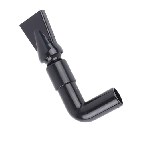 Black Plastic Aquarium Water Outlet Rotatable Elbow Pipe Fitting Fish Tank Nozzle Duckbill Sprinkler Aquarium Canister Filter(M) - size: M