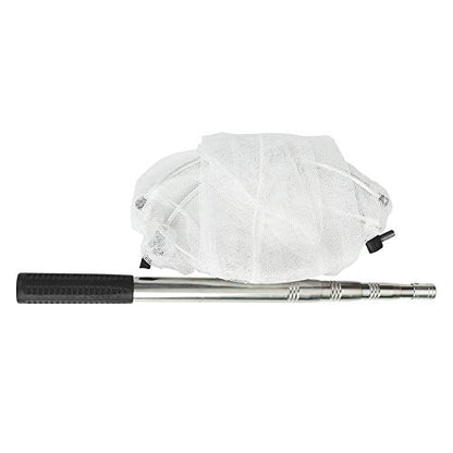 RESTCLOUD Insect and Butterfly Net with 12" Ring, 24" Net Depth, Handle Extends to 59 Inches - size: 12" Ring, 38" Strong Stainless Handle