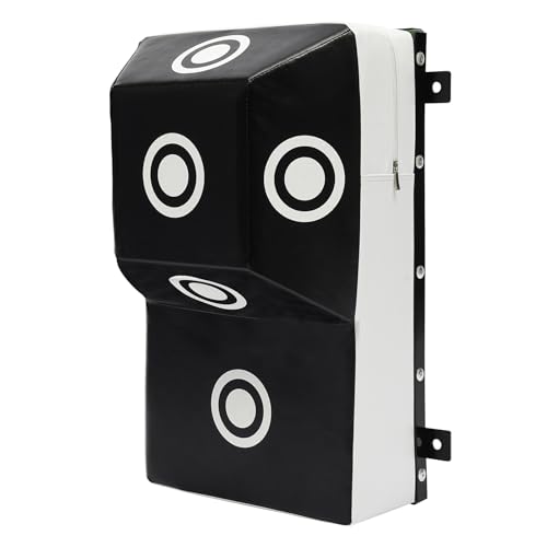 Wall Punching Bag, Black Wall Mount Uppercut Bag,Doorway Punching Bag,MMA Training Punching Target with Marking Points for Training Uppercuts Hooks Knees Elbows,90N Tear Resistance