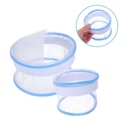 Toyvian 2pcs Transparent Fish Breeder Box Nylon Floating Mesh Nursery Tank for Guppy Egg Incubation for Aquarium Betta Clownfish Fry Easy to Clean Monitor