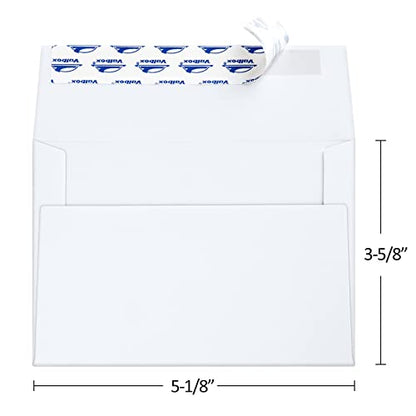 ValBox A1 Invitation Envelopes 100 Qty - 3.5 x 5" White Envelopes Self Seal for Invitations, Wedding, Baby Shower, Small Gift Cards, Thank You Notes, RSVP - 5.125 x 3.625 Inches - color: White, size: A1 (5.125 x 3.625 Inches)