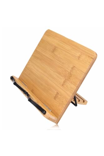 Adjustable Reading Stand for Books and Tablets 5-Level Height Adjustment Foldable and Portable for Quran Study