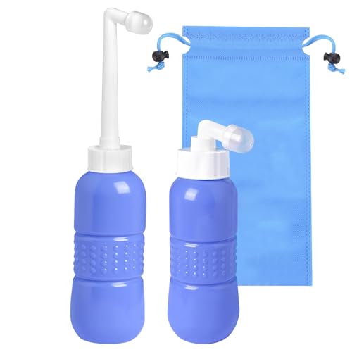 YumSur Portable Bidet, Personal Bottle Sprayer for Personal Hygiene Handheld,Pregnant Women Cleansing, Postpartum Clean, Handheld Travel Bidet with 450ML Water Capacity and Retractable Spray - style: Retractable Spray