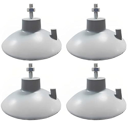 4 PCs French Fry Suction Cup Feet Commercial Suction Cup Feet with Screws for Industrial Commercial French Fry Cutter (Gray) - color: Gray