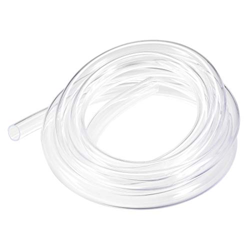 uxcell PVC Hose Tube, 19mm(0.74") ID x 24mm(0.94") OD 3 Meter 9.8ft Clear Vinyl Tubing, Plastic Flexible Water Pipe - size: 19x24mm
