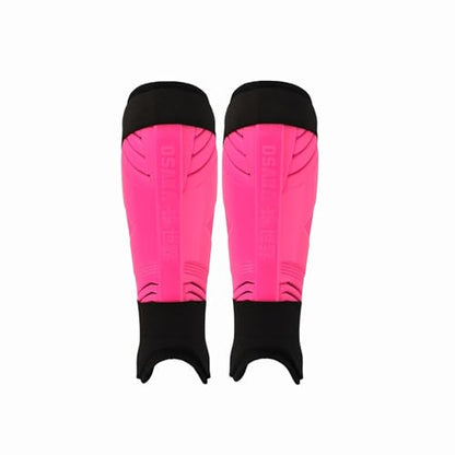 Osaka Field Hockey Shin Guards, Elite Protection, Lightweight, Breathable, Comfort Fit - Pink - size: Medium