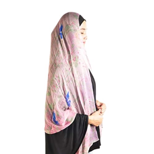 Mu Lan Prayer Dress | Instant Big Hijab | One Piece Easy Slip On Practical and Comfortable Cape (L Size)