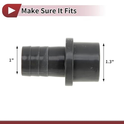 Plastic Hose Barb Fitting 1-1/4" x 1"Barb OD Straight Through Pipe Connector Grey 5 Pcs - color: Gray, size: 1-1/4"x 1" OD