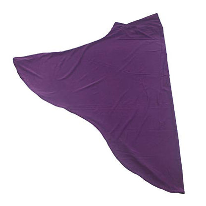 Women's Instant Hijab Muslim Headscarf Prayer Scarf Soft Breathable Stretchy Wrap - color: Purple