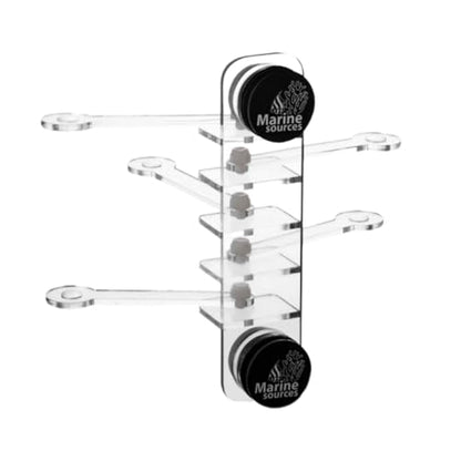 Marine Sources Fish Tank Aquarium Supplies Acrylic Magnetic Coral Frag Rack - for 15mm Glass Thickness (CRB-M-5) - size: CRB-M-5