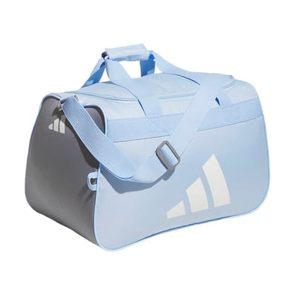 adidas Power Gym Bag – Lightweight Small Duffel - color: Glow Blue/White/Grey Three