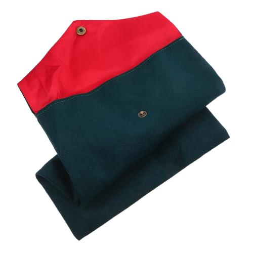 Buddhist Text Bag Chinese Style Scriptures Storage Pouch Velvet Fabric Bible Carrying Case for Religious Books Sundries Organizer in Dark Green
