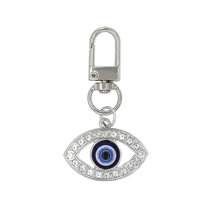 Evil Eye Keychains Car Key Ring Bag Purse Charm for Women Men - Good Luck Amulet Protection - color: L