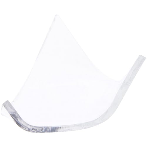 Plymor Clear Acrylic Display Stand Holder for Geode, Mineral or Crystal Cluster, 1" H x 2" W x 2.375" D - size: 1" x 2" x 2.375"