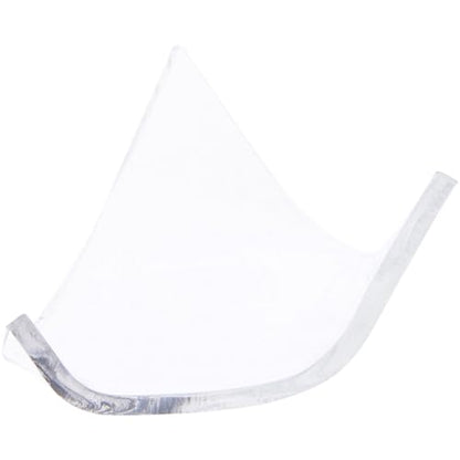 Plymor Clear Acrylic Display Stand Holder for Geode, Mineral or Crystal Cluster, 1" H x 2" W x 2.375" D - size: 1" x 2" x 2.375"