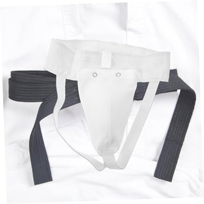 Breathable Groin Protector Guard Comfortable Crotch Guard for Boxing Taekwondo Karate Wear-Resistant Moisture-Wicking for Outdoor Sports Fitness Activities