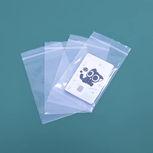 iMailer - 100 Count - 3" x 5" Small Plastic Bags- Reclosable Zip Bags 2 Mil with Lock Seal Zipper for Treats, Snack, Photo, Jewelry, Party Favors - size: 3" x 5"