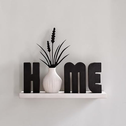 Modern Home Decor Set with Vase – Minimalist Black and White Table Decoration, Living Room Shelf Decor, Handmade Style Centerpiece