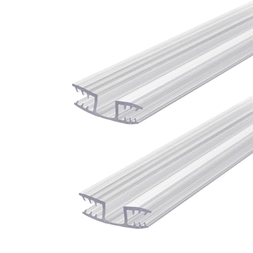 Outwater Clear PVC Panel Hinges – 2 Pack – Fits 3/16" Panels – 12 Foot Length (Cut into 2 x 72 Pieces) – Durable, Rust-Free, Corrosion-Resistant - size: 72 Inches - 2 Pack - Panel Hinge